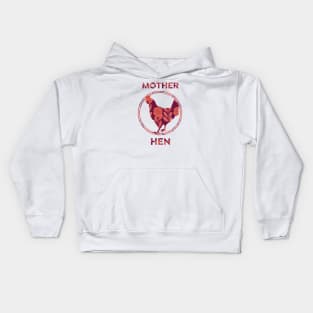 Floral mother hen - Funny Mother's Day Kids Hoodie